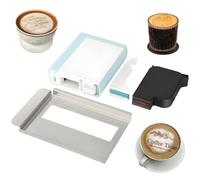 Stampante per caffellatte art per caffè, birra, cocktail e macaron, penna per stampa alimentare fai da te, compatibile con Bluetooth, ideale per casa e piccoli negozi