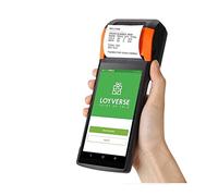 Stampante per etichette 4G V2 Pro Mobile palmare Pose Sistema con stampante termica WiFi wireless PDA. Stampante for ricevute for etichette di distribuzione ( Color : V2 pro with Base , Size : M )