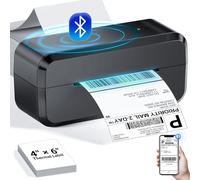 Stampante per etichette di spedizione, stampante termica per etichette Bluetooth, stampante per etichette wireless USB 4x6, compatibile con Android, iPhone, Windows e Mac, ampiamente utilizzata per