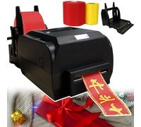 Stampante per etichette per stampaggio di pellicole, macchina da stampa digitale a nastro, supporta più lingue, ideale per modelli fai da te e feste di Natale, include nastro e supporto