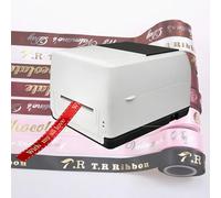 Stampante per etichette su tessuto a stampa a caldo: una stampante per etichette a nastro ad alta velocità, plug-and-play, progettata specificamente per le piccole imprese.(Desktop Version)