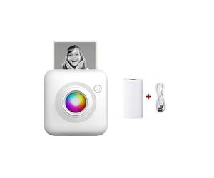 Stampante per Etichette Tascabile Senza Inchiostro Wireless Etichette Termiche Carta D'Imbarco Nota Stampa Fotografica Creatore