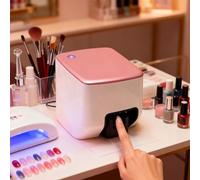 Stampante per nail art per uso domestico e professionale, dispositivo portatile da 1200 DPI, supporta APP e fai da te con vasta galleria, disegni personalizzati per unghie in 10 secondi