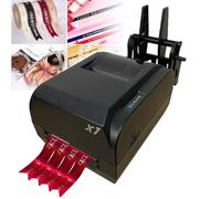 Stampante per nastri di raso Stampante per nastri digitali a 4 righe 200 dpi 150 mm/s Stampante per etichette Macchina per stampa a caldo, larghezza 12-20 mm, supporta oltre 50 lingue per confezioni r