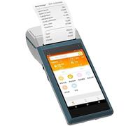 Stampante per ricevute terminale POS Android 7.1 con schermo da 5,5 pollici, stampante PDA portatile tutto in uno scanner di codici a barre portatile, supporta 4G, WiFi, BT4.0, NFC