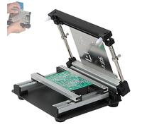 Stampante per stampini PCB, stazione di stampa manuale per pasta saldante per piccole imprese e hobbisti, design a rete in acciaio regolabile per un assemblaggio efficiente dell'elettronica