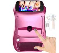 Stampante per Unghie 3D Automatica Intelligente | Stampante Digitale Mobile per Nail Art con Display Touch Screen | per Uso Domestico e studi di Unghie, Viola