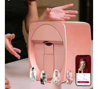 Stampante Per Unghie 3D, Stampante Digitale Mobile Per Nail Art, Controllo Tramite APP - 16 Lingue/Identificazione Dei Bordi Delle Unghie, Galleria Di Design, Stampa Circa 450 Volte Pink