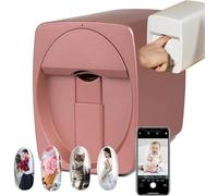 Stampante per Unghie Automatica Intelligente 3D, Supporto WiFi/Fai-da-Te, Riconoscimento Ai del Viso delle Unghie, Stampante Digitale Mobile per Unghie Fai-da-Te, Stampante Digital, Rosegold
