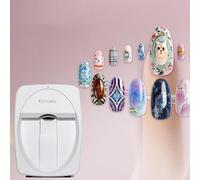Stampante per Unghie Automatica Intelligente 3D, Supporto WiFi/Fai-da-Te, Riconoscimento Ai del Viso delle Unghie, Stampante Digitale Mobile per Unghie Fai-da-Te, Stampante Digital, White