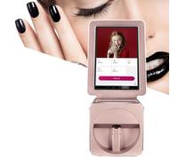 Stampante Per Unghie Con Schermo Di Avvio One-Touch, Supporta Modifica E Regolazione Manuale, Può Stampare Motivi, Testo, Forme Sulle Unghie, Con Maniglia Superiore,RoseGold