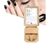 Stampante Per Unghie Con Schermo Di Avvio One-Touch, Supporta Modifica E Regolazione Manuale, Può Stampare Motivi, Testo, Forme Sulle Unghie, Con Maniglia Superiore,Gold