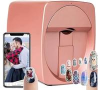 Stampante per Unghie, Stampante per Nail Art, Multifunction Portable Digital Mobile Nail Painting Machine, macchina for una stampante for unghie intelligente automatica(Rosegold)