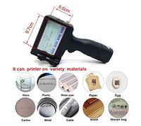 Stampante Portatile, 0,5 pollici 1 pollice 12.7mm 25.4mm Handheld 4.5 pollici touch-scherm da touchjet Stampante for stampante USB QR. Code Bar Code Data Logo Stampa Quando Vuoi(25.4MM Print height,U-