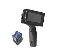 Stampante Portatile, 12.7mm Variabile QR. Bar Batch Codice data Numero Logo Etichetta Data di scadenza Etichetta Mobile Portable Jet Hampheld Handheld Stampante a getto d'inchiostro termico(1SET with
