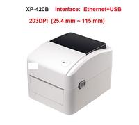 Stampante Portatile, 420B Ad Alta Velocità 152mm/s Bluetooth USB Thermalprinter Pos Stampante di Codici A Barre Adesivo Macchina 4x6 Etichetta di Spedizione for Mobile Stampa Quando Vuoi(420B LAN and