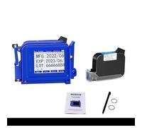 Stampante portatile a getto d'inchiostro portatile, mini macchina for la codifica di etichette, stampa LOGO con tappo di bottiglia con codice a barre 2D, inchiostro permanente(Printer-HD Black Ink)