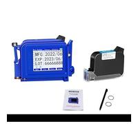 Stampante portatile a getto d'inchiostro portatile, mini macchina for la codifica di etichette, stampa LOGO con tappo di bottiglia con codice a barre 2D, inchiostro permanente(Printer-Black Ink)