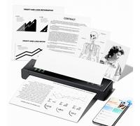 Stampante Portatile A4 Stampante Termica Compatibile con iPhone/PC/USB via