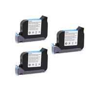 Stampante portatile JS12 Premier A Level da 600 DPI, ad asciugatura rapida, eco solvente, altezza di stampa 12,7 mm, stampante a getto d'inchiostro, cartuccia d'inchiostro colorata(JS12--Black--3pcs)