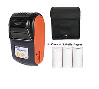 Stampante Portatile, Mini Pocket Wireless Ricevuta termica Stampante Bluetooth-Meno Compatibile in Inchiostro Bill Machine Stampanti Macchina for telefoni cellulari Documenti della stampante Stampa Qu