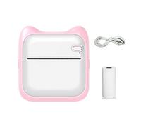 Stampante Portatile, Mini Stampante Termica Portatile 200dpi 57mm Stampa Adesivi Senza Fili Bluetooth Senza Inchiostro Blu Rosa Tasca Note Stampante Lista delle Cose da Fare Stampa Quando Vuoi(Pink Se
