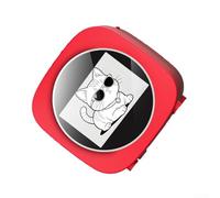 Stampante portatile per adesivi vocali AI con stampa termica, formato tascabile per appunti e diari, include 3 rotoli di carta, rosso