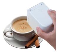 Stampante portatile portatile per alimenti commestibili, mini stampante a getto d'inchiostro a colori per fai da te, controllo APP, inchiostro staccabile, stampa su pane, caffè, torte, per cucinare e