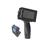 Stampante Portatile, Stampante a getto d'inchiostro palmare 12.7mm Mobile Portable Hand Hand Handheld Inkjet Codificatore di inchiostro inchiostro inchiostro Solvente Stampa Quando Vuoi(1SET with 2BLA