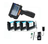 Stampante portatile, Touch Screen Stampante a getto d'inchiostro portatile da 12,7 mm Stampante for etichette con codificatore ad asciugatura rapida Stampante termica con logo QR Code 600 DPI per macc