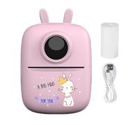 Stampante senza inchiostro, stampante termica per etichette da 1000 mAh abilitata - Etichettatrice e macchina adesiva, piccola stampante wireless portatile per flashcard, diari, note