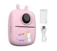 Stampante tascabile, stampante termica per etichette da 1000 mAh, connessione, etichettatrice, include 1 rotolo di carta, piccola stampante wireless compatta per elenchi di cose da, diario