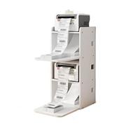Stampante tavolo stampante armadio stampante scaffale stampante rack ufficio carta codici a barre rack desktop veloce copier storage rack ufficio archiviazione e organizzazione (colore: ottone