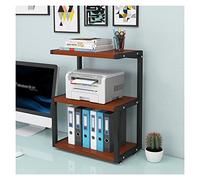Stampante tavolo stampante armadio stampante supporto fax rack 3 strati grande capacità scaffale di stoccaggio ufficio archiviazione e organizzazione e cucitrice di carta stoccaggio ufficio
