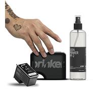 Stampante temporanea per tatuaggi Prinker M Black, tatuaggi personalizzati in pochi secondi, resistente all'acqua e lavabile con sapone, compatibile con Android e iOS, inchiostro cosmetico incluso.