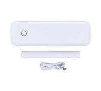 Stampante termica Bluetooth portatile A80 Stampante wireless compatta leggera A4 US Letter 203 dpi per viaggi d'affari e lavoro d'ufficio (Bianco)