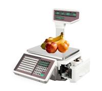 Stampante Termica con Bilancia 30kg, Bilancia per Macelleria, Etichettatrice con 71 Tasti Rapidi, Ethernet e RS232, Bilancia Peso-Prezzo per Commercio al Dettaglio