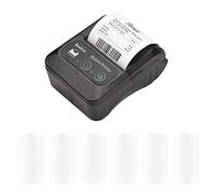 Stampante termica for ricevute portatile da 58 mm Mini stampanti tascabili da 2 pollici con 6 rotoli di carta termica Connessione USB e BT wireless compatibile con Windows/Android/iOS for Office Marke