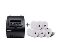 Stampante termica iggual TP8002 Kit 5 rotoli 203x203 DPI Ethernet USB