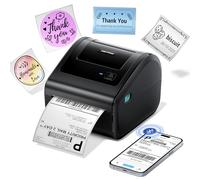 Stampante termica per etichette Bluetooth 4x6, stampante per etichette di spedizione D450BT per piccole imprese, compatibile con Android, iOS, Windows e Mac, ampiamente utilizzata per Amazon, Ebay