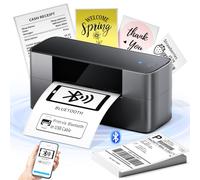 Stampante termica Bluetooth per etichette di spedizione, etichettatrice wireless 4x6 per piccole imprese e pacchi di spedizione, ampiamente utilizzata per Amazon, Ebay, Shopify, Etsy, compatibile con