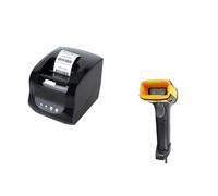 Stampante termica per etichette con codice a barre 80mm | Stampante per ricevute POS da 3 pollici Bluetooth USB | Stampante monocromatica senza inchiostro per etichette dei prezzi di Windows