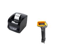 Stampante termica per etichette con codici a barre, stampante per ricevute POS da 3", 80 mm, Bluetooth e USB, monocromatica, compatibile con Windows, ideale per cartellini dei prezzi ed etichettatura