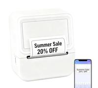 Stampante termica per etichette, creatore senza inchiostro wireless, etichettatrice termica ad alta velocità per casa, posto di lavoro, aziende, spedizione, posta, inventario, artigianato, vendita al