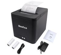 Stampante termica per ricevute da 80 mm Supporto per stampante da cucina ad alta velocità da 250 mm/s Taglio automatico Comando ESC/POS Compatibile con Windows USB+Interfaccia Ethernet con 2 rotoli di