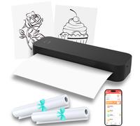 Stampante termica portatile A4 senza inchiostro Bluetooth PDF Excel Word Documento Macchina da stampa Rotolo di carta per lavoro d'ufficio Scuola a casa