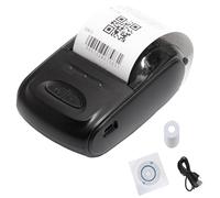 Stampante Termica Portatile Bluetooth per Ricevute, Mini Stampante Mobile per Ricevute Pos, Macchina per la Stampa Wireless di Biglietti con 1 Foglio di Carta Termica, Compatibile con Più Siste black