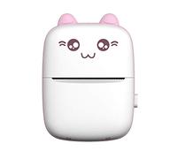 Stampante termica portatile BT Wireless 200 dpi con 1 rotolo di carta compatibile Android iOS per la stampa di foto memo elenco diario ricevuta adesivo etichetta errore