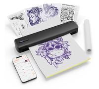Stampante termica portatile per tatuaggi, macchina di trasferimento wireless Bluetooth, supporta formati A4 A5 di 8,5 x 11 lettere, perfetto per tatuatori d'affari, viaggi a casa, ufficio