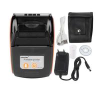 Stampante Termica USB per ricevute, Stampante Portatile Wireless per ricevute Bluetooth, Mini Stampante Portatile per fatture Personale da 58 mm Compatibile con iOS/Android/Windows(Arancione, BS)